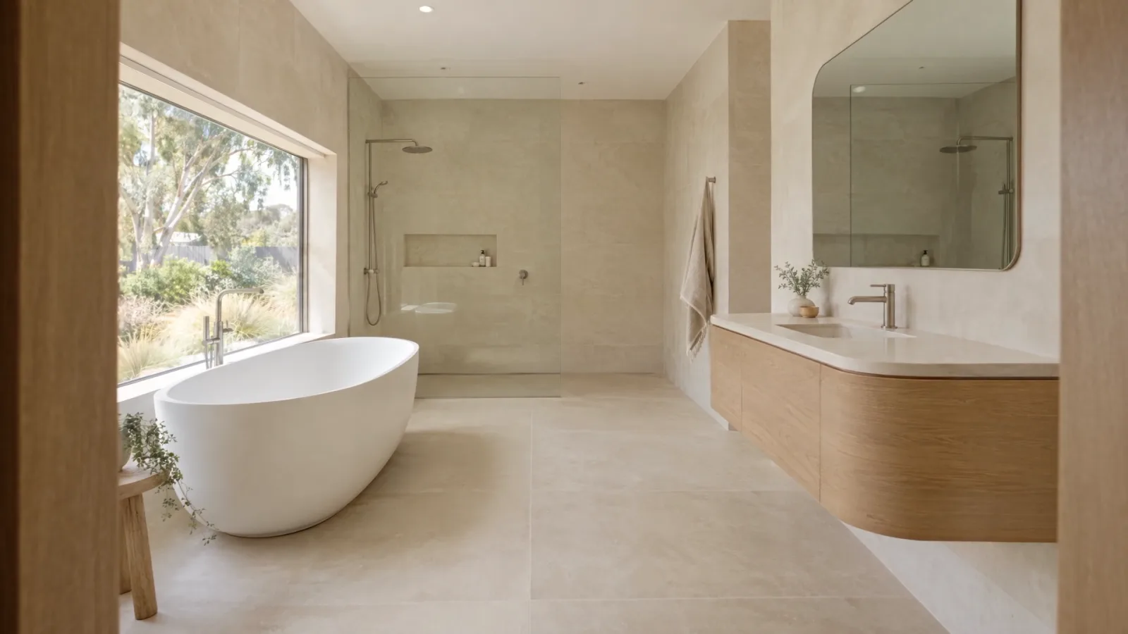 Contemporary bathroom design concept
