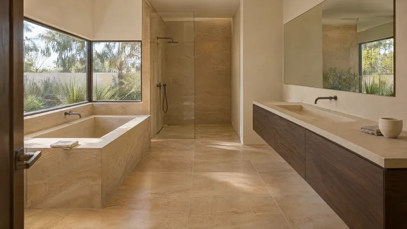 sandstone pavilion bathroom design concept